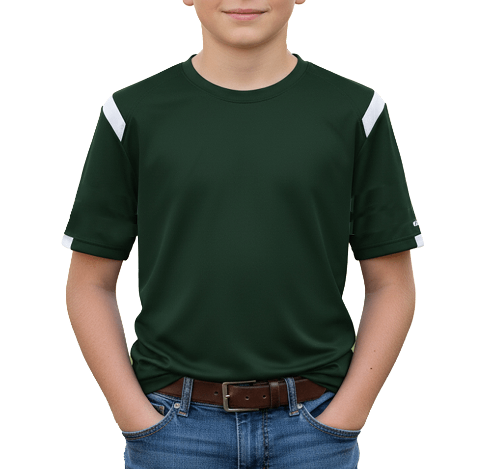Badger Youth On The Rise Sport Paneled Performance Shirt-default