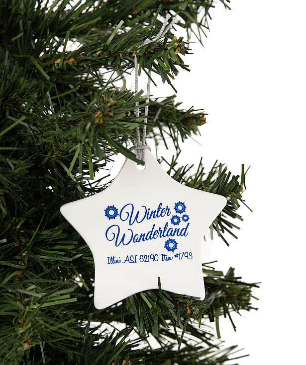 Star Ceramic Ornament