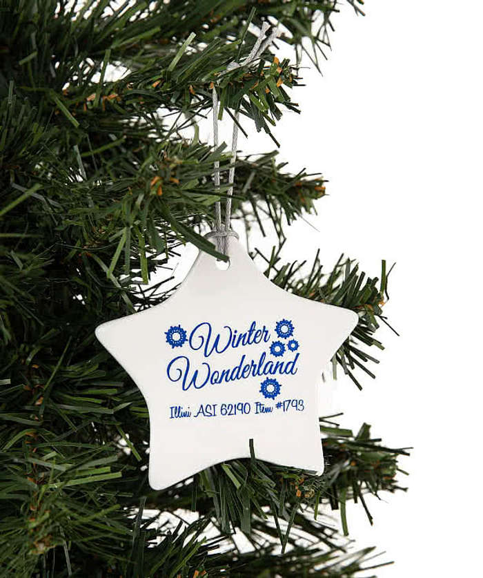 Star Ceramic Ornament