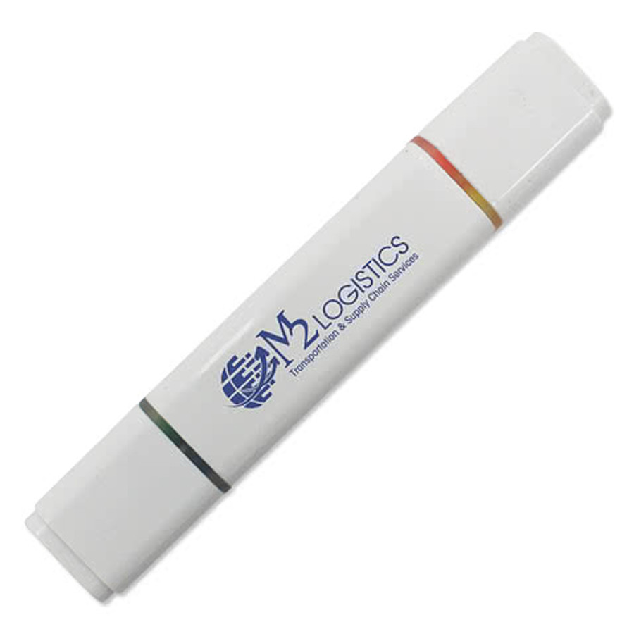 Full Color Quad Recycled 4-Color Highlighter in White