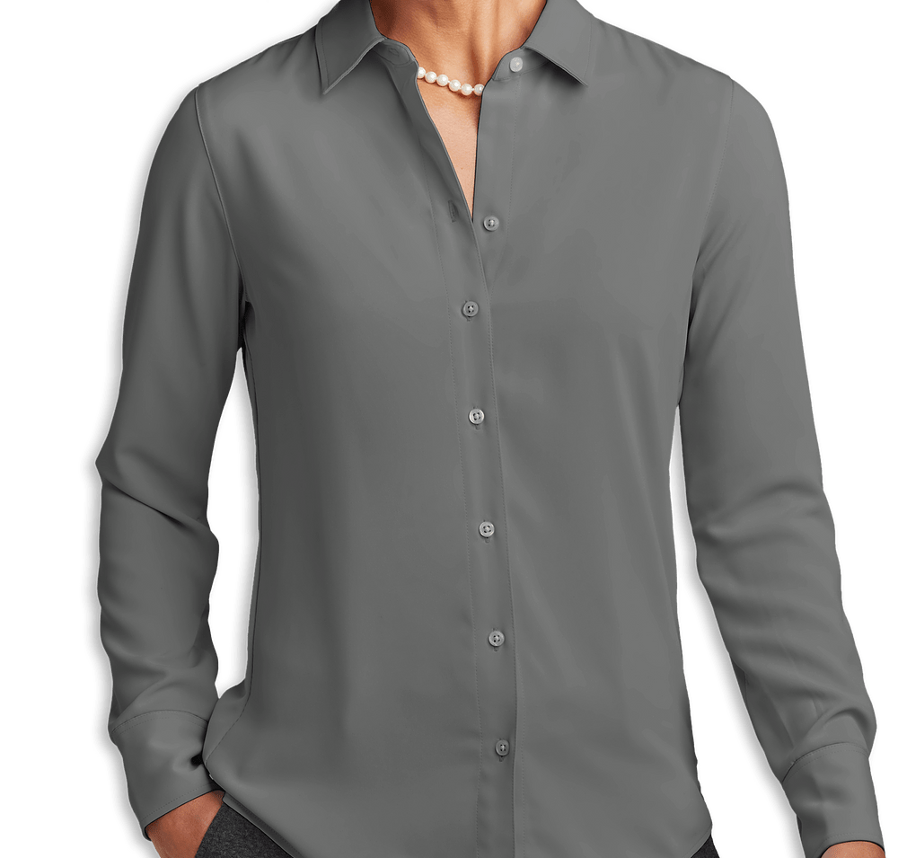 Brooks Brothers Women’s Full-Button Satin Blouse-default