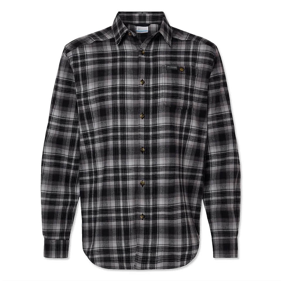 Columbia Cornell Woods Plaid Flannel Long Sleeve Shirt - Printed