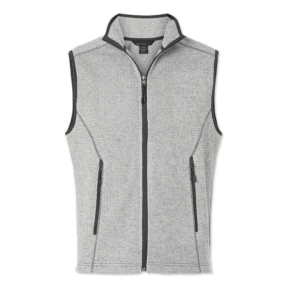 Custom North End Jasper Jacquard Recycled Fleece Vest - Printed