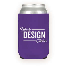 Foldable Neoprene Can Cooler - Color: Fuschia