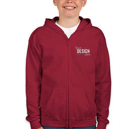 Gildan Youth Midweight Zip Hoodie