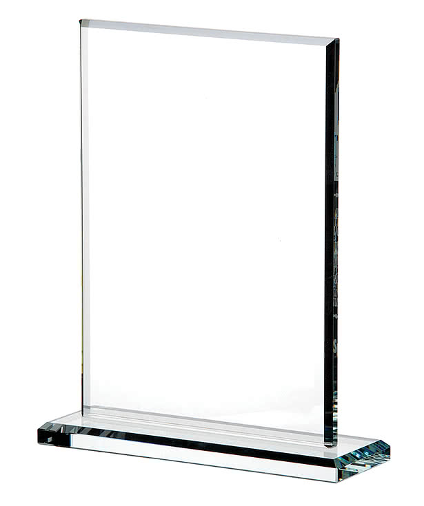 Laser Engraved Vertical Gem Cut Award