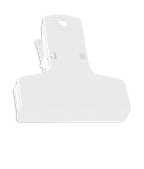 Keep-It 2.5” Chip Clip with Magnetic Backing in White