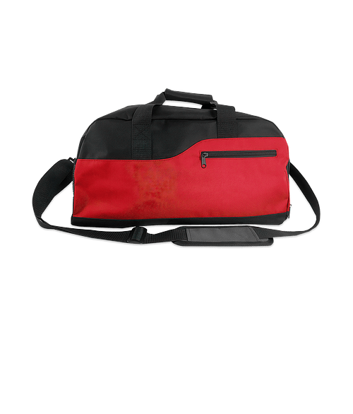 Day Trip Duffel Bag in Black with Red