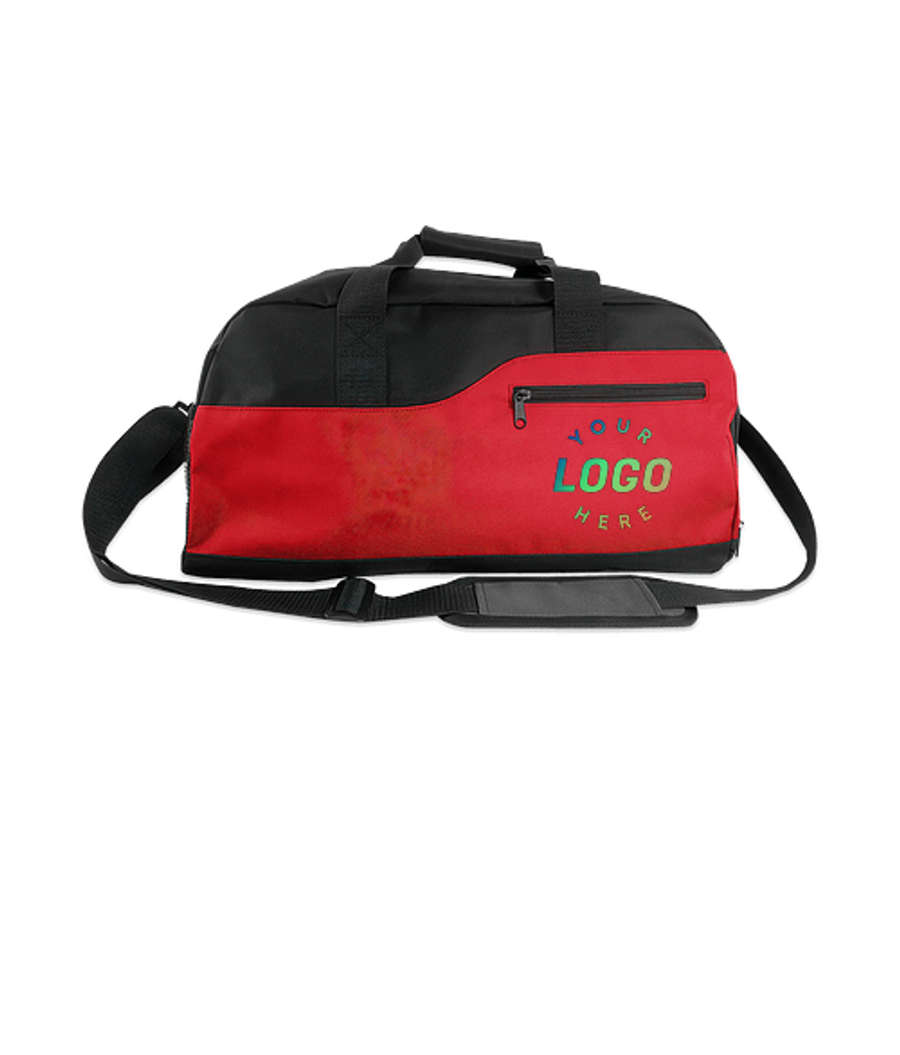 Day Trip Duffel Bag in Black with Red