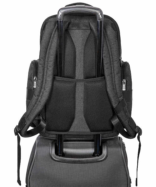 Brooks Brothers Grant Leather Trim 16" Computer Backpack