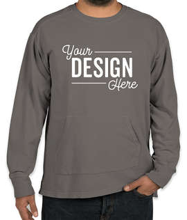 Comfort Colors French Terry Crewneck Sweatshirt - Color: Pepper