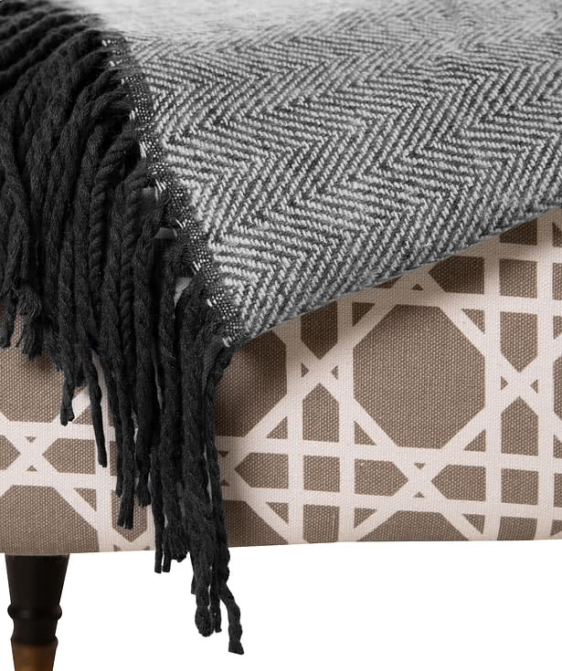 Kanata Herringbone Throw Blanket