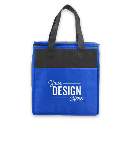 Insulated Non-Woven Grocery Tote Bag - Blue Reflex