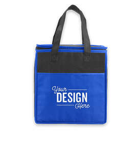 Insulated Non-Woven Grocery Tote - Color: Blue Reflex