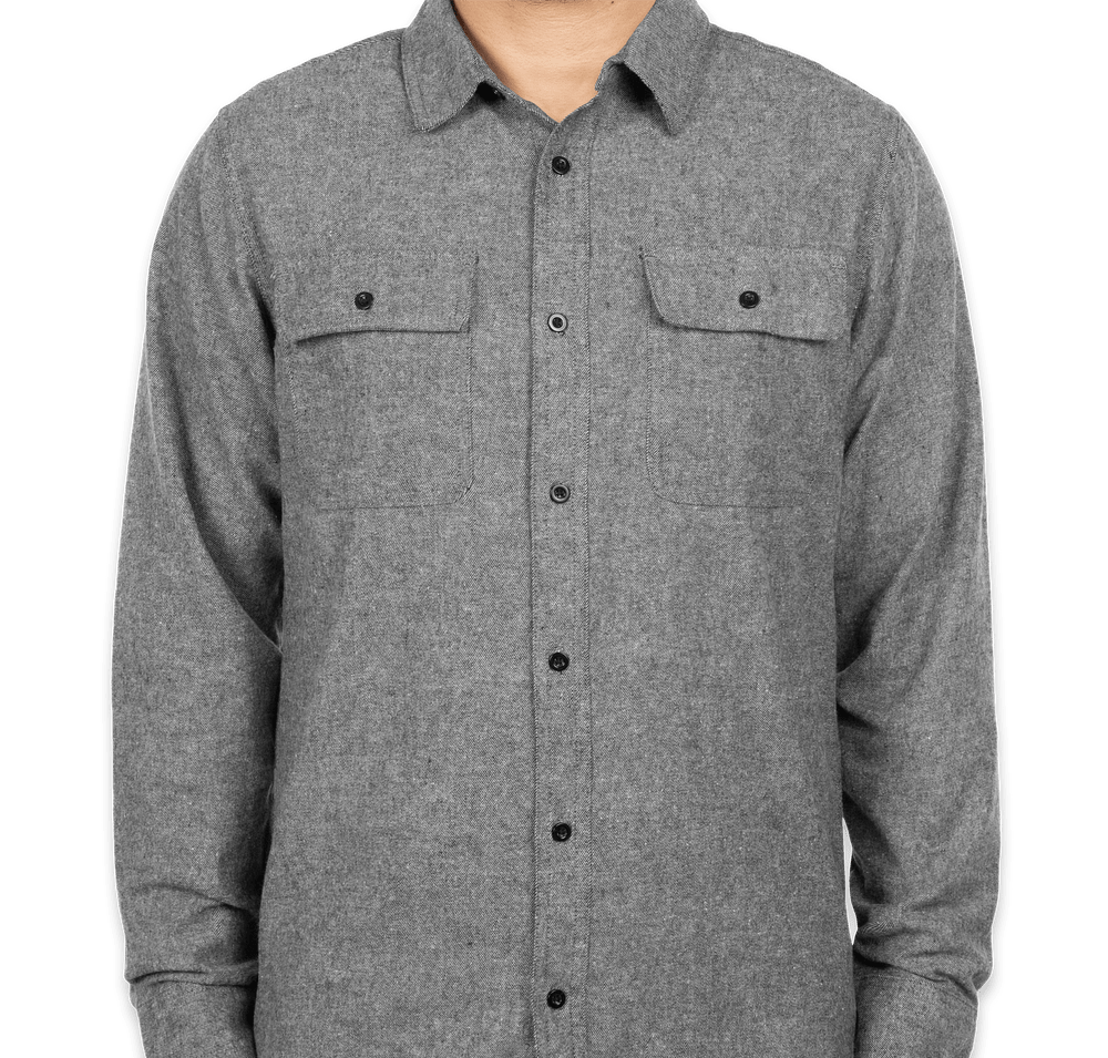 Burnside Solid Flannel Long Sleeve Shirt-default