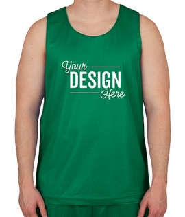 Sport-Tek Mesh Reversible Tank - Color: Kelly Green / White