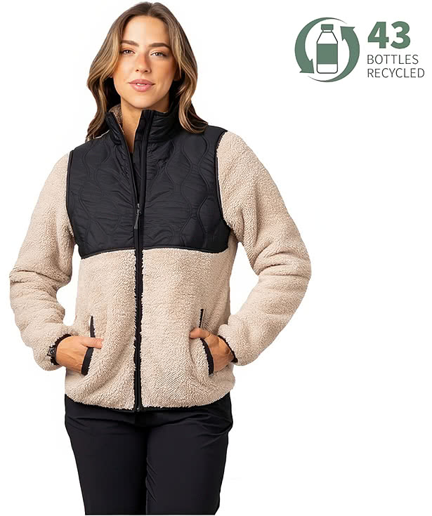 Storm Creek Women's Teddy Quilted Recycled Fleece Jacket