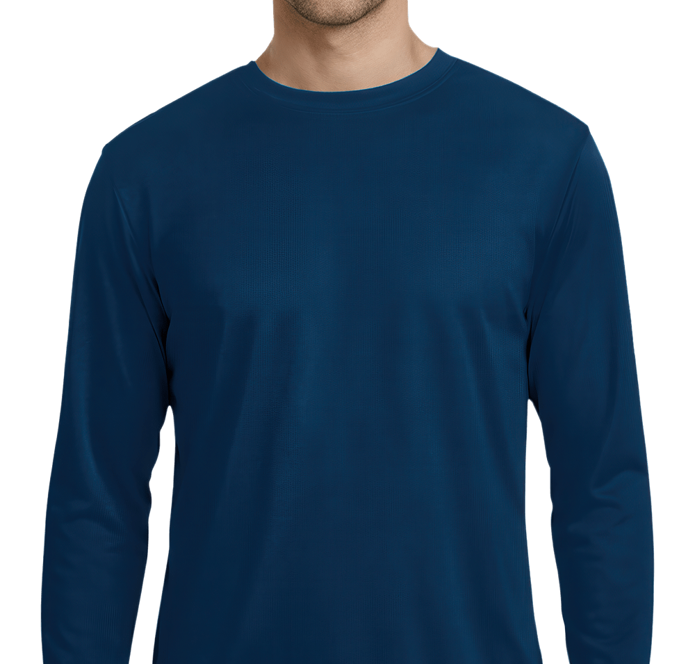 Blue Generation Value BLU-X-DRI Long Sleeve Performance Shirt-default