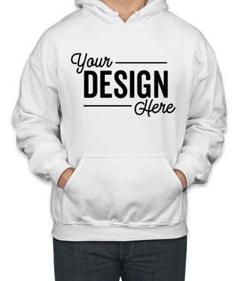 Gildan Midweight 50/50 Pullover Hoodie - Color: White