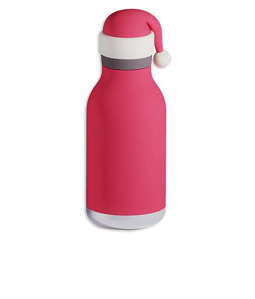 Asobu 16 oz. Bestie Stainless Steel Insulated Water Bottle in Santa