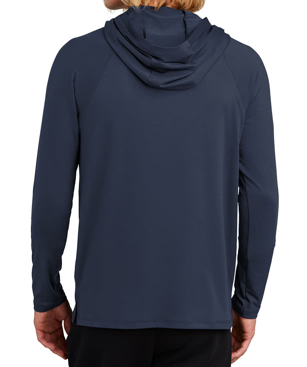 New Era Power Hooded Long Sleeve Performance Shirt