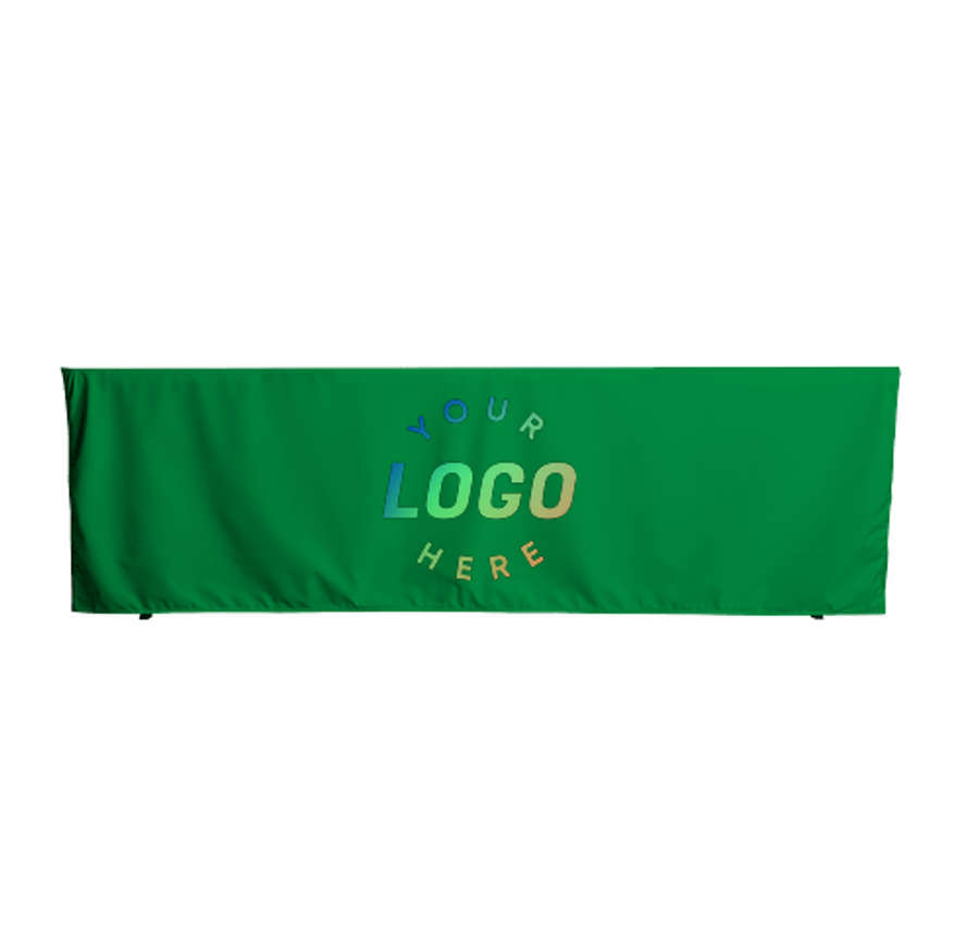 Full Color 8' Fitted Throw Tablecloth in Kelly Green