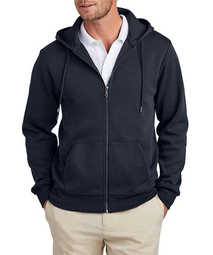 Brooks Brothers Double-Knit Zip Hoodie