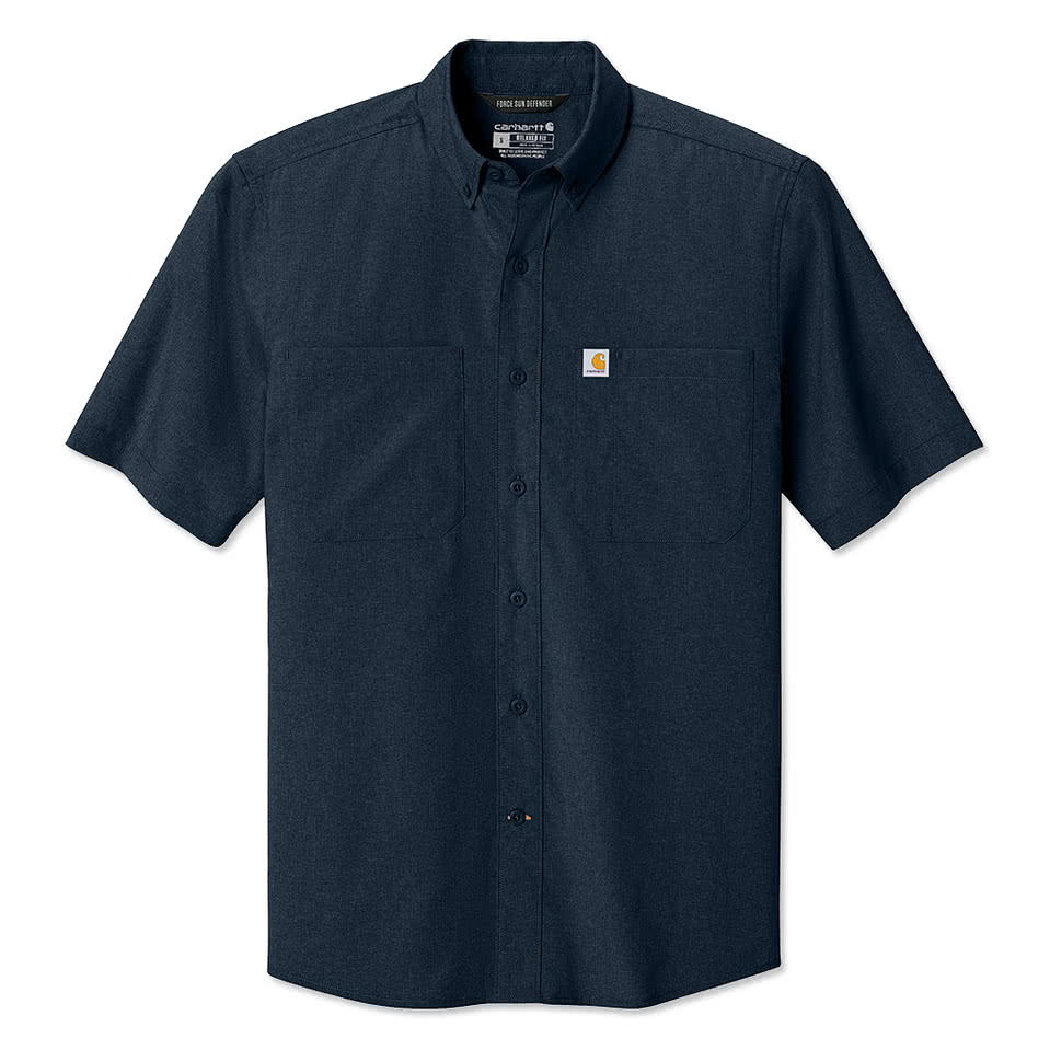 Carhartt Force Sun Defender Short Sleeve Work Shirt - Embroidered
