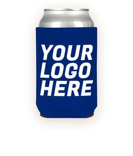Foldable Neoprene Can Cooler - Color: Royal