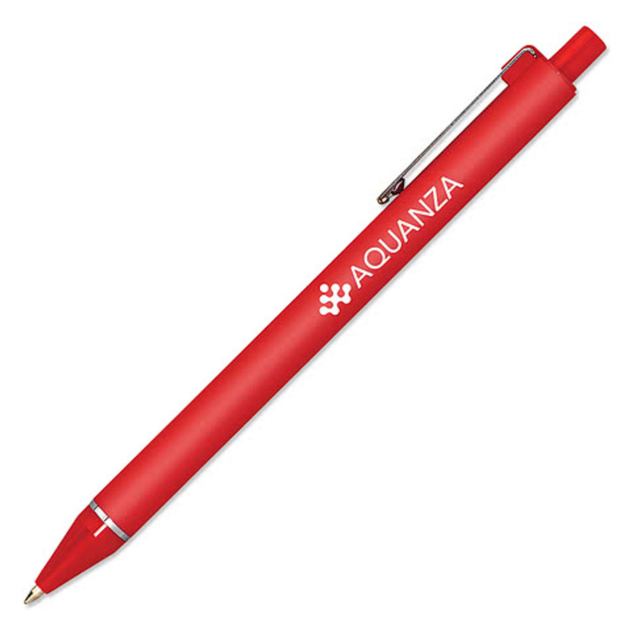 Full Color Aquarius Comfort Fine Point Pen (blue ink) in Grey