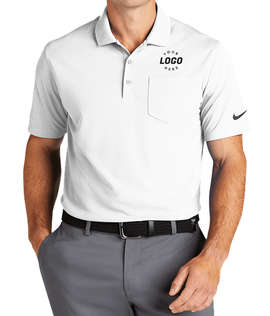 Nike Dri‑FIT Micro Pique Performance Pocket Polo 2.0 - Color: White