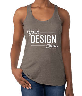 Next Level Women's Tri-Blend Racerback Tank - Color: Venetian Grey