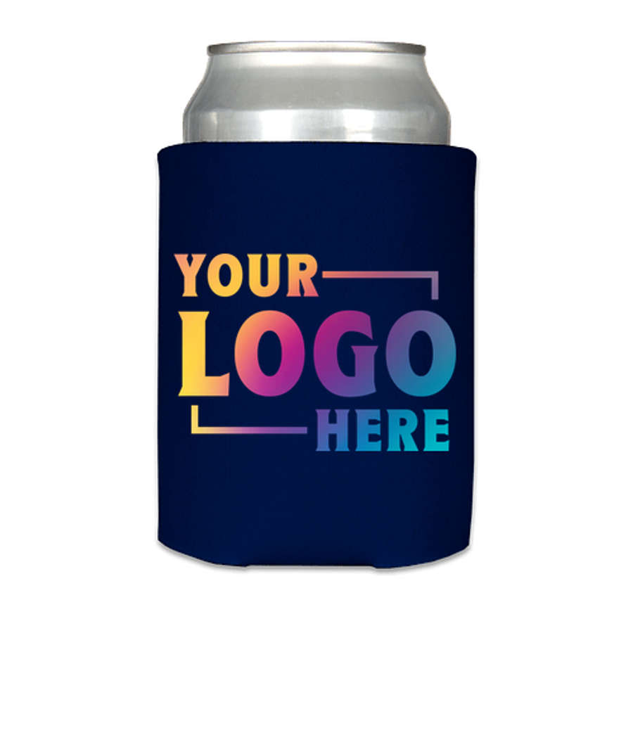 Full Color Photo Can Cooler in Navy
