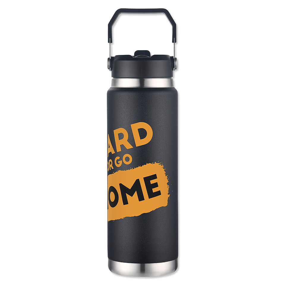 Full Color 30 oz. Senago Stainless Steel Water Bottle (Case of 25)