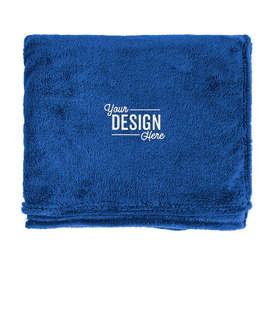 Kanata Soft Touch Velura Blanket - Color: Cobalt Blue