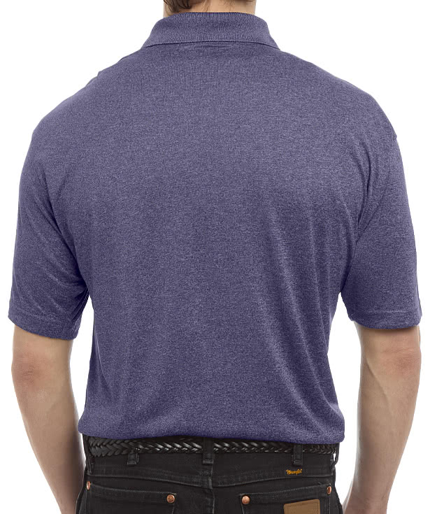 Blue Generation BLU-X-DRI Heathered Performance Polo - Printed