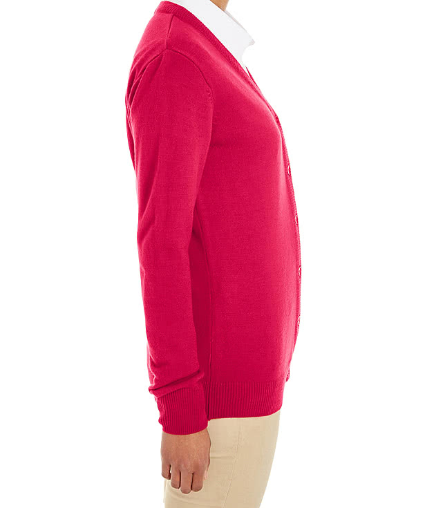 Harriton Women's Pilbloc V-Neck Button-Up Cardigan