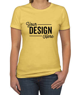 Next Level Women's Slim Fit Jersey Blend T-shirt - Color: Banana Cream