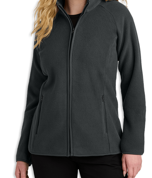 Port Authority Women's C-Free Raglan Fleece Jacket in Grey Steel