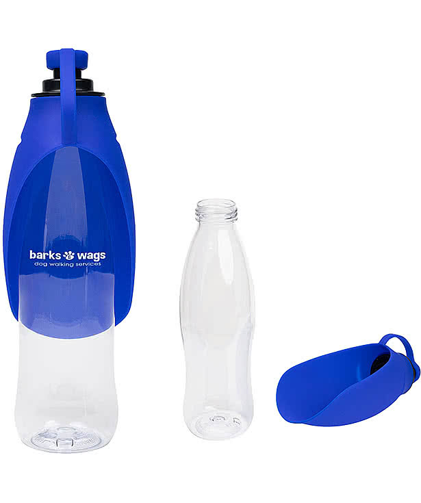 21 oz. Recycled Pet Water Bottle & Dispensing Bowl