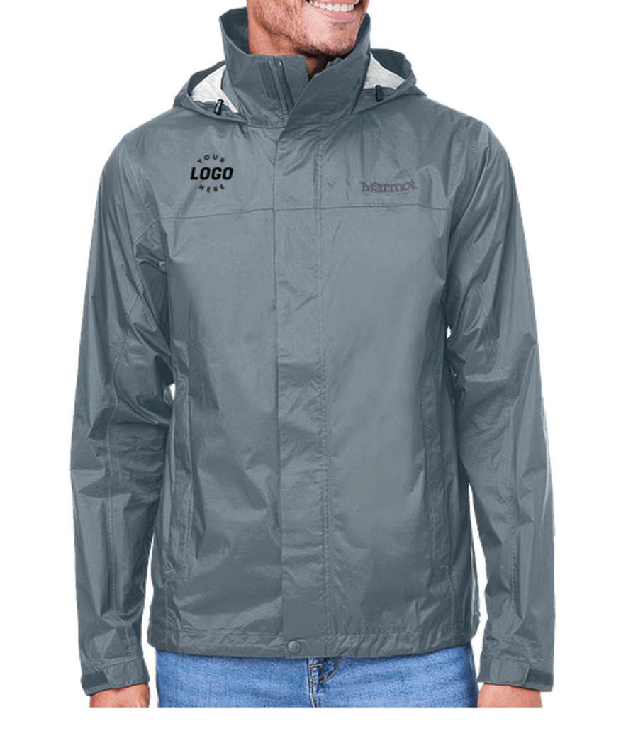 Marmot PreCip Eco Packable Rain Jacket - Printed in Steel Onyx