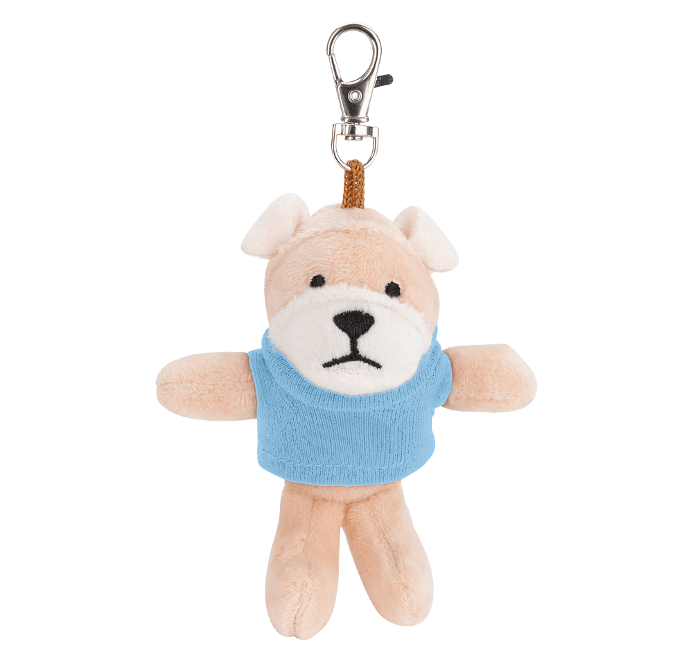 Full Color Wild Bunch 4" Bulldog Plush Animal Keychain-default