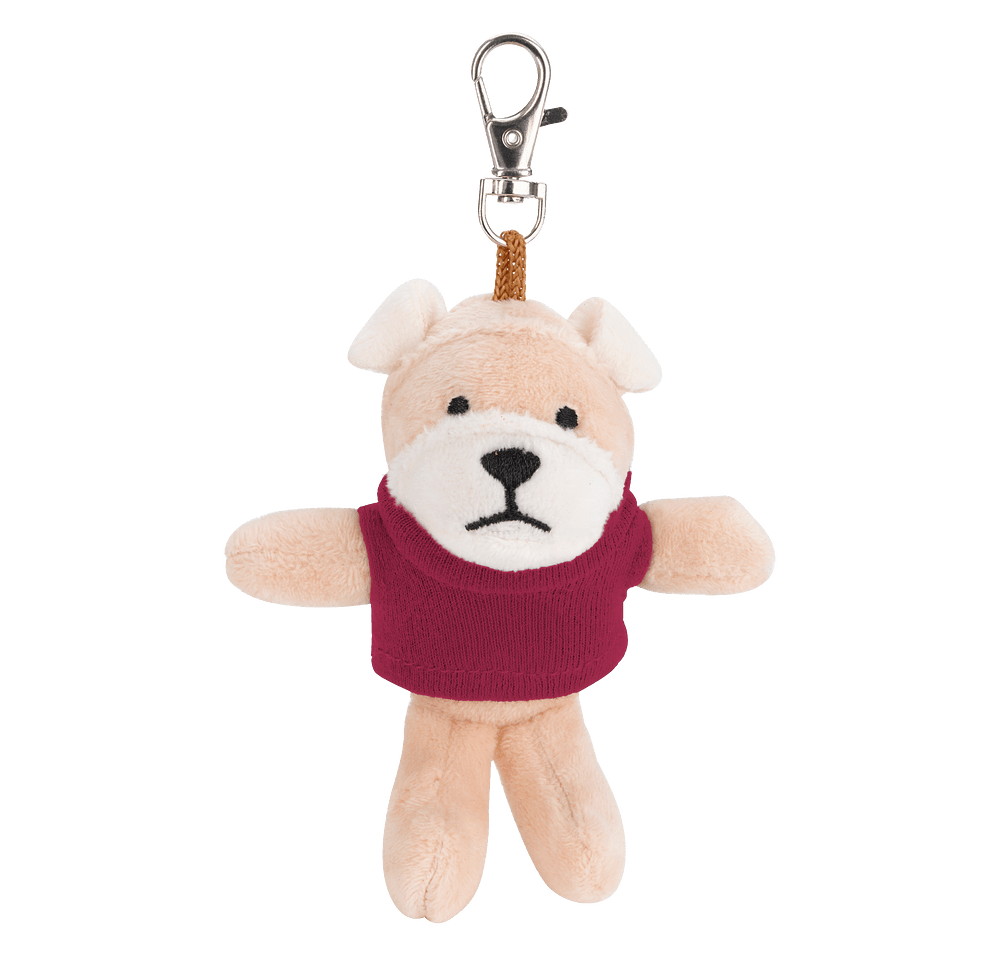 Full Color Wild Bunch 4" Bulldog Plush Animal Keychain-default