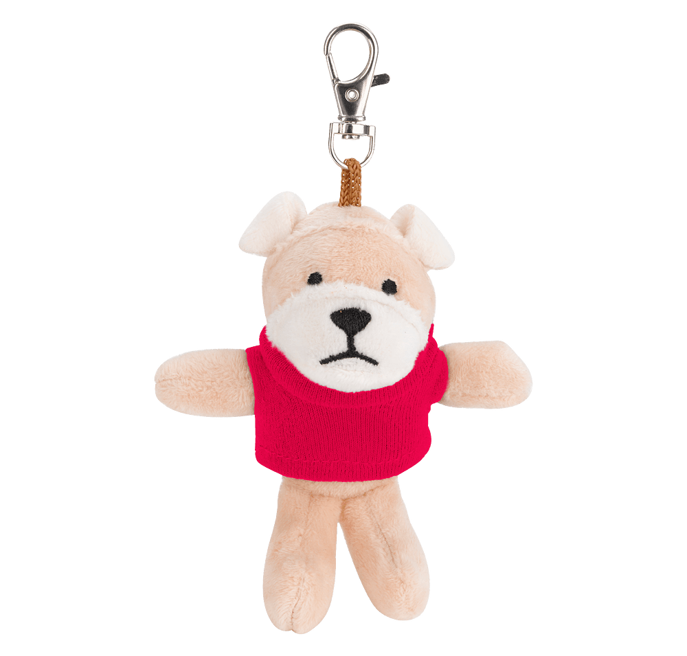 Full Color Wild Bunch 4" Bulldog Plush Animal Keychain-default