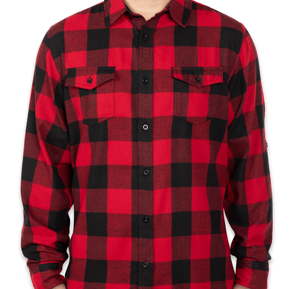 Burnside Plaid Flannel Long Sleeve Shirt -default