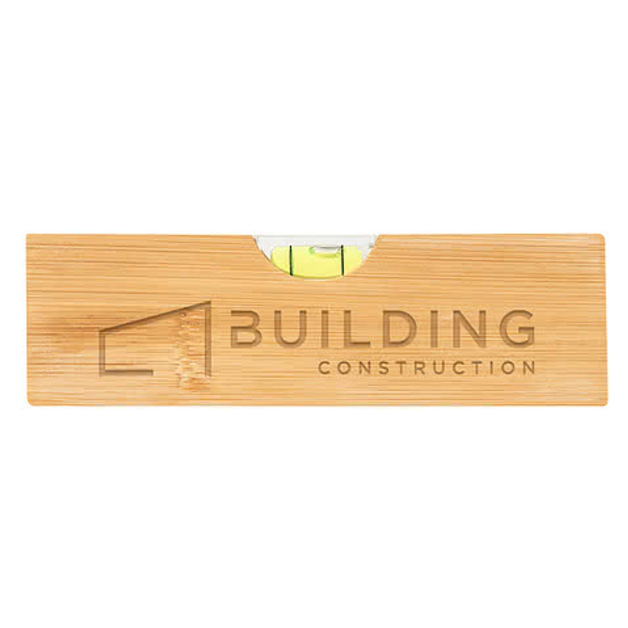 Laser Engraved Bamboo Level with Bottle Opener
