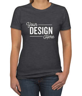 Next Level Women's Slim Fit Jersey Blend T-shirt - Color: Charcoal