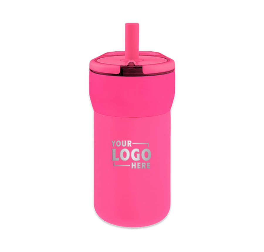 BruMate Laser Engraved 12 oz. Brumate Leap Tumbler in NEON PINK