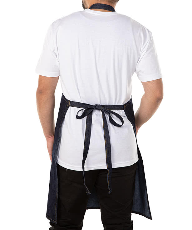Artisan Collection Jeans Stitch Denim Full Length Apron - Printed
