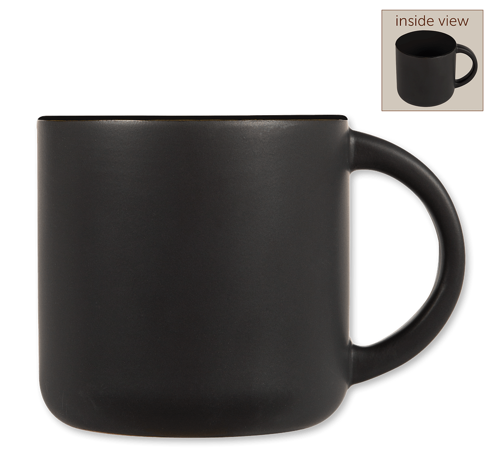 14 oz. Ceramic Two-Tone Black Minolo Mug-default